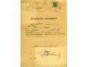 Świadectwo moralności - Magistrat Miasta Sambora wydane dla pana Wagnera Henryka, ur. w 1906 roku w Kołomyi