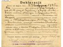 Deklaracja- Brześć n/Bugiem- dn. 23 XI 1925- informacja o Pawlukiewiczu Władysławie.
