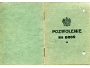 Pozwolenie na broń seria A nr 29535 udzielona por. Kiełczewskiemu Kazimierzowi zam. w Sierpcu do posiadania i noszenia dubeltówki i sztucera 26 VIII 1933
