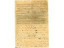 Kartka papieru/ gryps przesłana przez Kwiatkowskiego Stanisława z więzienia w Mościckach 4 III 1940.