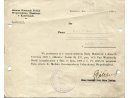 Pismo Głównej Komendy Policji Woj. Śląskiego w Katowicach dn. 1 VIII 1929 do pana Kali Jana st. post. w mieście Królewska Huta.