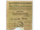Druk-potwierdzenie dla wpłacającego opatrzony czytelnym odciskiem datownika pocztowego z tekstem o brzmieniu 1 V 39 Cieszyn oraz zapisami odręcznymi.