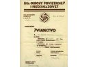 Świadectwo ukończenia przez Józefa Kowalczyka kursu obrony przeciwgazowej Lidze Obrony Przeciwpowietrznej i Przeciwgazowej oraz przyznaniu mu stopnia kandydata na instruktora.