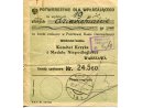 Potwierdzenie wpłaty przez Rudolfa Rusina na konto Komitetu Krzyża i Medalu Niepodległości - 20 II 1935r.