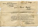 Pismo z dn. 7 II 1935 r. informujące st. post. PP Rudolfa Rusina z Sokala o odznaczeniu Krzyżem Niepodległości.