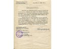 Oświadczenie złożone w dn. 22 VI 1946r. przez wachm. Antoniego Przysiecznego dotyczące Stanisława Cybulskiego i jego żony Natalii