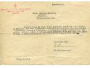 Pismo PCK z dn. 27 VII 1943r. do Jadwigi Pacheckiej dotyczące przekazania pamiątek wydobytych podczas ekshumacji przy zwłokach Jana Pachecka.
