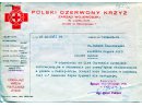 Pismo PCK  - Zarząd Wojewódzki w Lublinie do Huberta Konarzewskiego z informacją dot. Zygmunta Krysa
