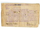 Rozkaz Komendy w Rudniku n/Sanem z dn. 22 VII 1920 r. nakazujący Michałowi Sagańskiemu pełnić służbę patrolową na linii kolejowej