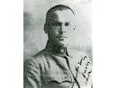 Kserokopia fotografii: Józef Pawłowski w mundurze podporucznika.