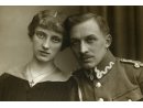 Fotografie - Andrzej Hałaciński z żoną Zofią ze Świerczewskich Hałacińską i z synami.